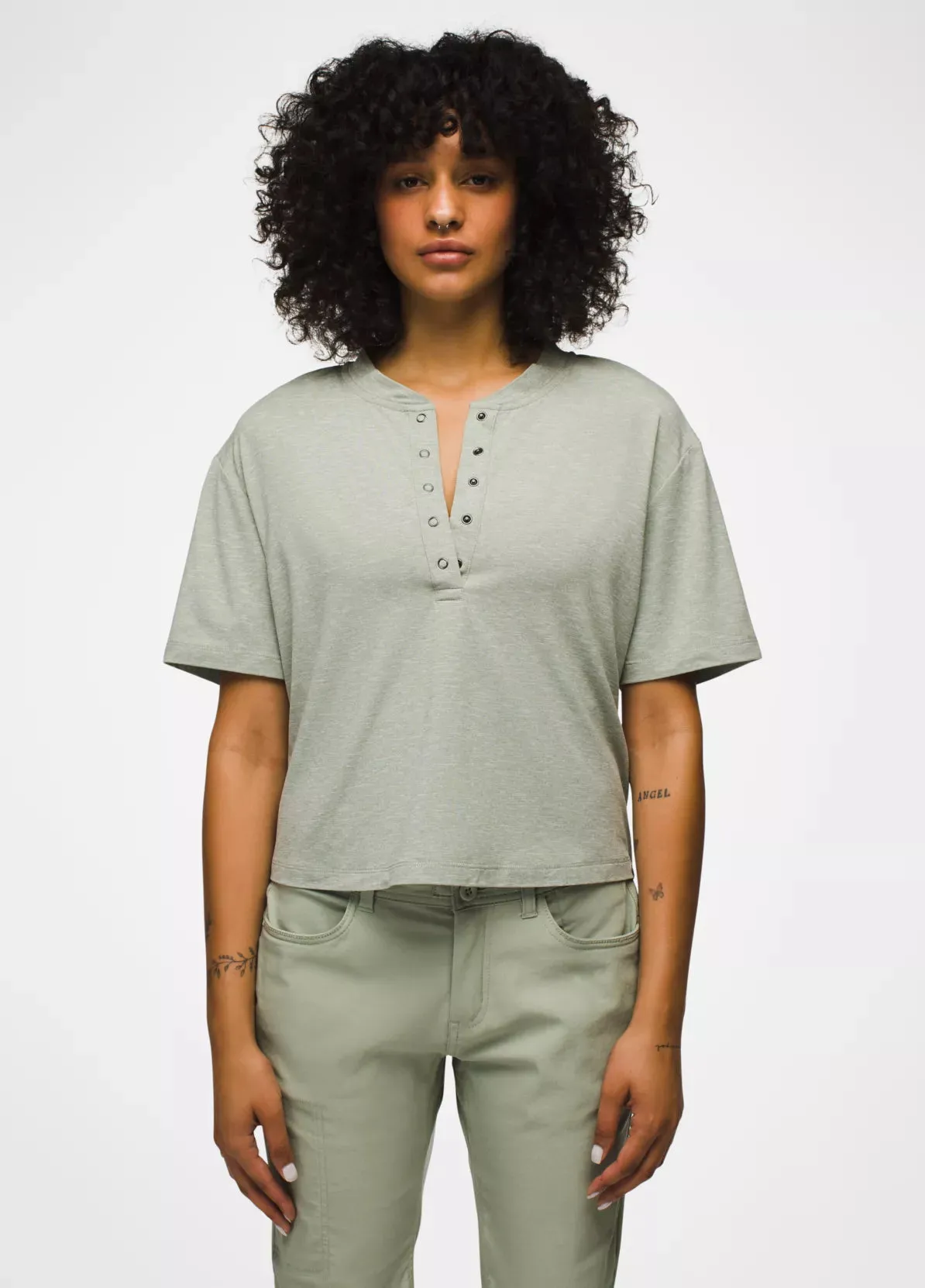 Women's Sol Searcher Henley Short Sleeve Top